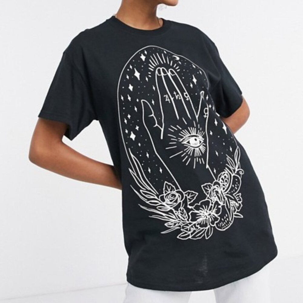 Oversized Celestial Graphic Tee